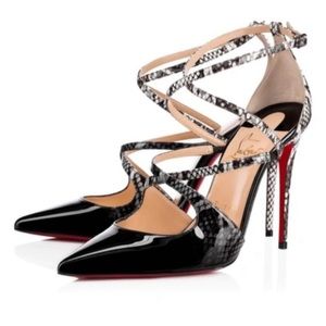 Christian Louboutin Crossfliketa 100 Pat Degrade Roccia 40.5